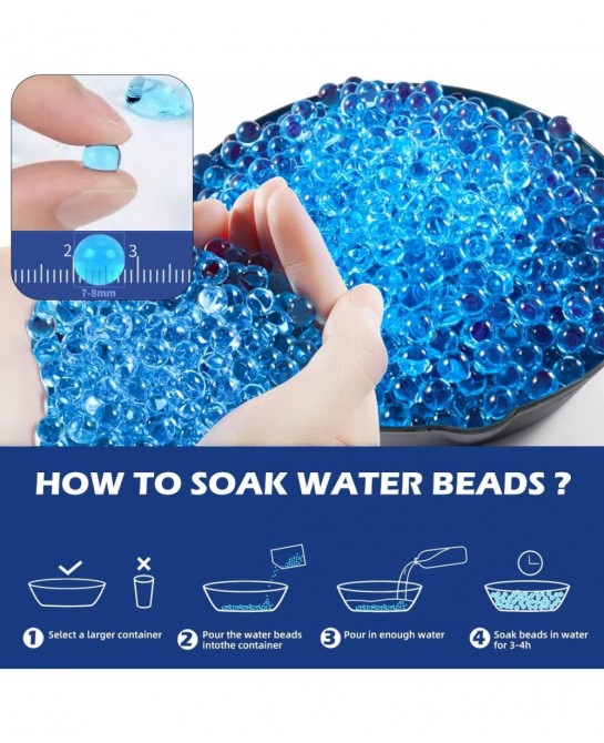 New Automatic Electric Gel Ball Blaster with 30000 Water Gel Ball & Goggles Rechargeable Gel Ball Blaster for Outdoor Activit...