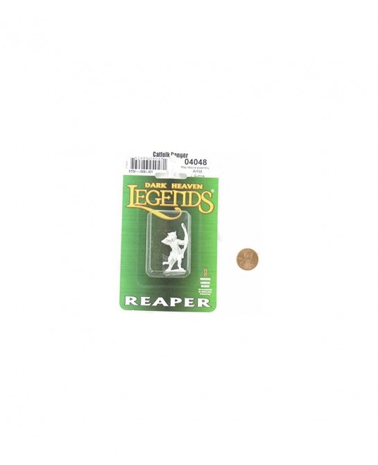 Catfolk Ranger Miniature 25mm Heroic Scale Figure Reaper Miniatures $23.38 Miniature Novelty Toys