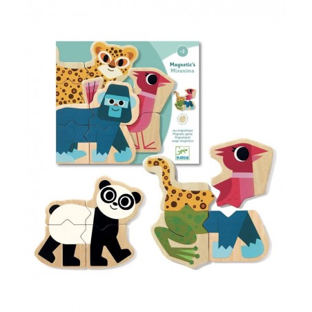 Mixanimo Mix & Match Wooden Animal Magnets $40.82 Early Development & Activity Toys