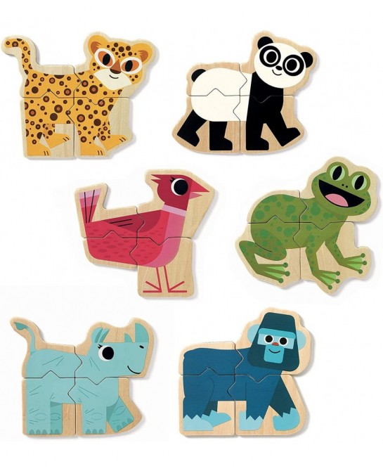 Mixanimo Mix & Match Wooden Animal Magnets $40.82 Early Development & Activity Toys