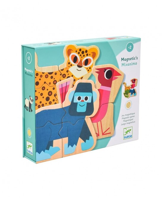 Mixanimo Mix & Match Wooden Animal Magnets $40.82 Early Development & Activity Toys