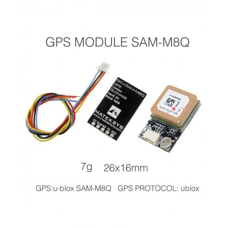 Matek GPS Module SAM-M8Q Mini FPV GPS Module GLONASS Galileo for UAV System Robots RC FPV … $61.57 Remote & App Controlled Ve...