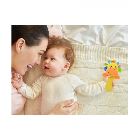 Cartoon Stuffed Animal Baby Soft Plush Hand Rattle Toys Infant Dolls - Giraffe and Monkey $17.66 Baby Rattles & Plush Rings