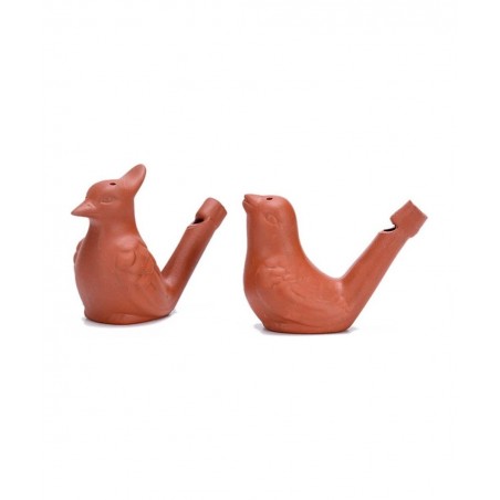 2Pcs Bird Water Whistles Funny Ceramic Water Whistles Warbler Bird Whistles Noise Makers Purple Clay Pottery Waterfowl Whistl...