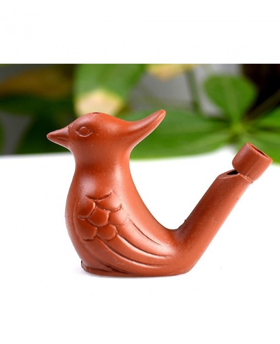 2Pcs Bird Water Whistles Funny Ceramic Water Whistles Warbler Bird Whistles Noise Makers Purple Clay Pottery Waterfowl Whistl...