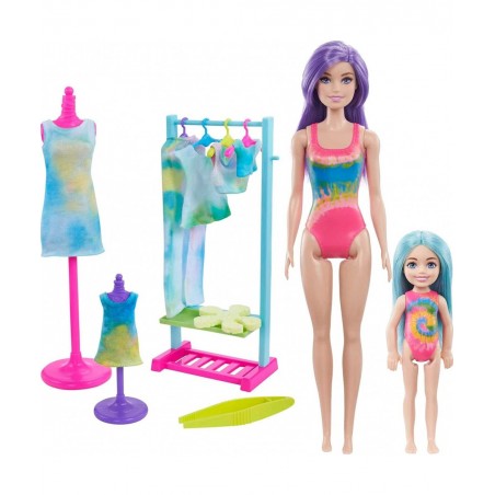 Color Reveal Gift Set Tie-Dye Fashion Maker Color Reveal Doll Chelsea ​Doll and Pet Tie-Dye Tools and Dye-able Fashions $45.9...
