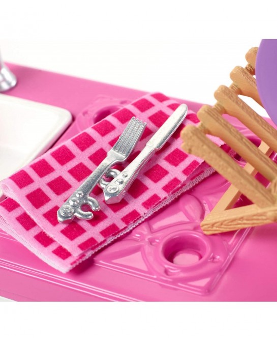 Indoor Furniture Playset Kitchen Dishwasher with Working Door and Pull-Out Tray Plus Dishes and Washing Accessories $26.69 Do...