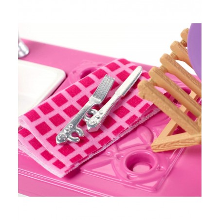 Indoor Furniture Playset Kitchen Dishwasher with Working Door and Pull-Out Tray Plus Dishes and Washing Accessories $26.69 Do...