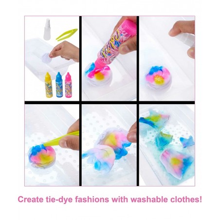 Color Reveal Gift Set Tie-Dye Fashion Maker Color Reveal Doll Chelsea ​Doll and Pet Tie-Dye Tools and Dye-able Fashions $45.9...