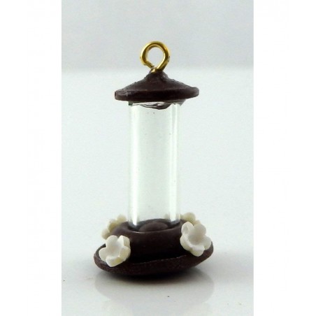 Humming Bird Feeder Miniature 1:12 Scale Pet Garden Accessory Brown $18.13 Dollhouse Accessories