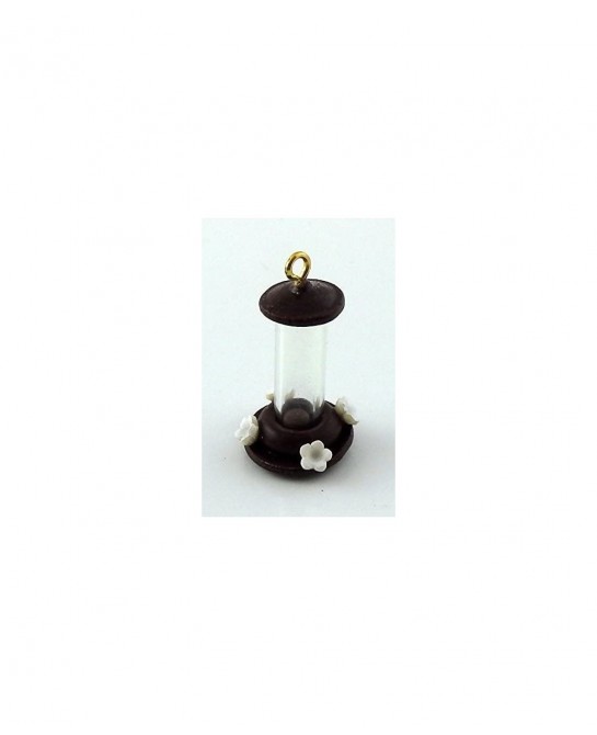 Humming Bird Feeder Miniature 1:12 Scale Pet Garden Accessory Brown $18.13 Dollhouse Accessories