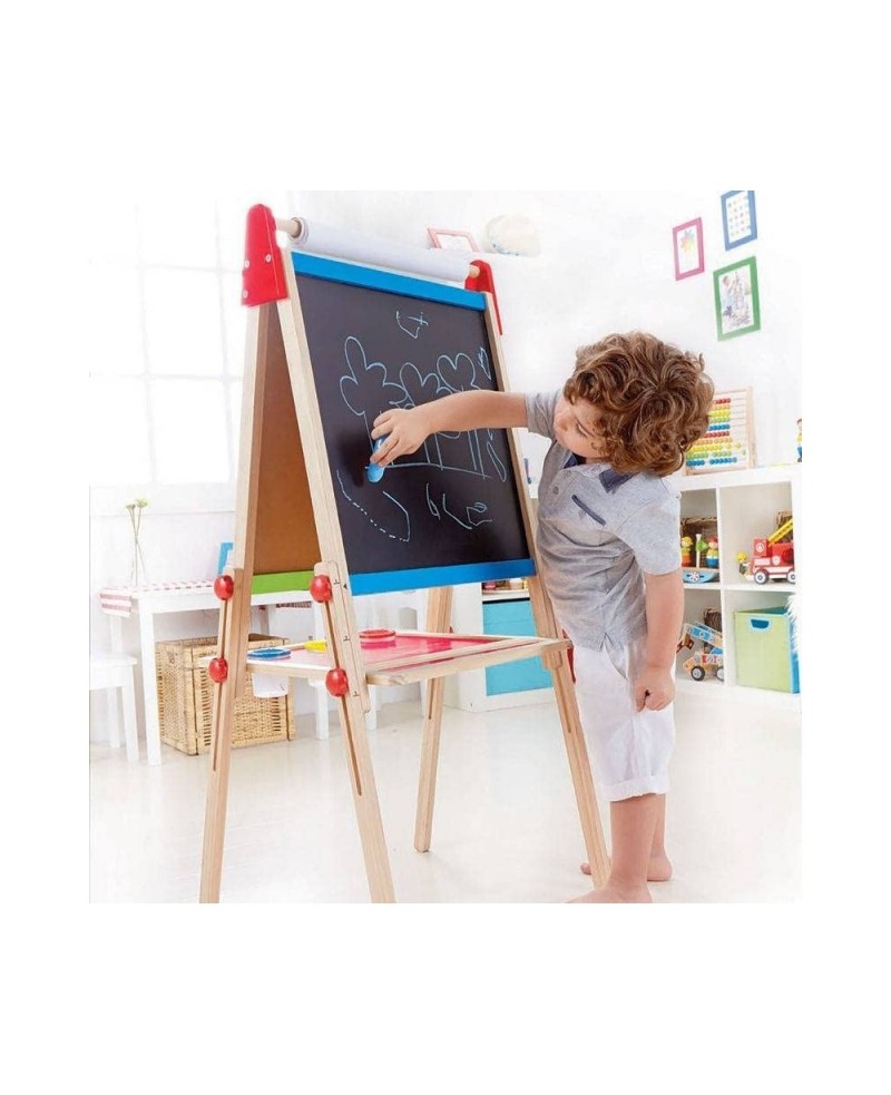 Award Winning All-in-One Wooden Kid's Art Easel with Paper Roll and Accessories Cream L: 18.9 W: 15.9 H: 41.8 inch $120.24 Ki...