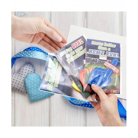28 Pcs Valentines Day Cards with Foam Fingers for Kids Valentine Party Favor Valentine’s Greeting Cards Valentine's Classroom...