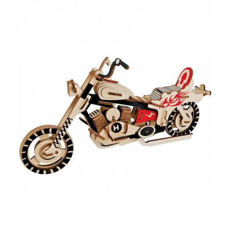 3D Puzzle Harley Motorcycle Model Jigsaw Moveable Architecture Blocks Toy Intelligence Toys Assembly Wooden Home Decors Adult...