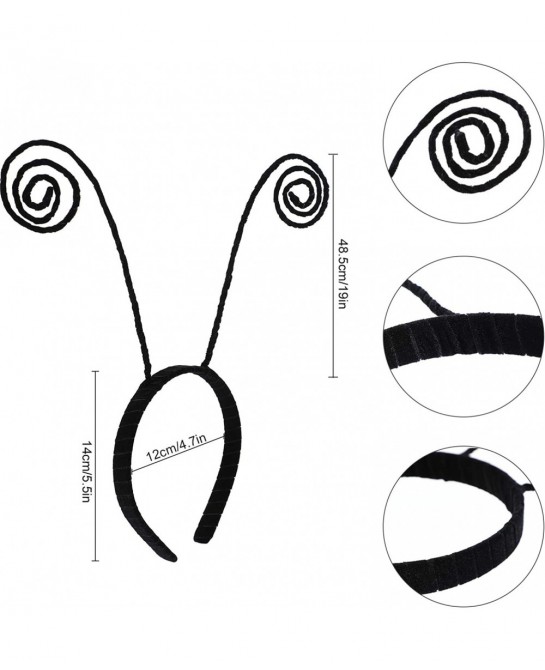 4 Pieces Black Antenna Headband Bug Antenna Headband Butterfly Headband for Masquerade Party $21.64 Kids' Dress-Up Accessories