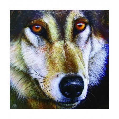 Wolf Face 1000 pc Jigsaw Puzzle $34.38 Jigsaw Puzzles