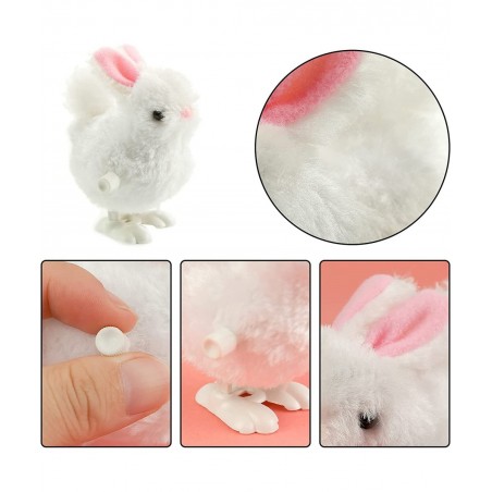 Easter Wind Up Toys 12PCS Wind-up Bunnies Jumping Bunny Toys for Boys and Girls Wind Up Easter Basket Stuffers $26.15 Spring ...