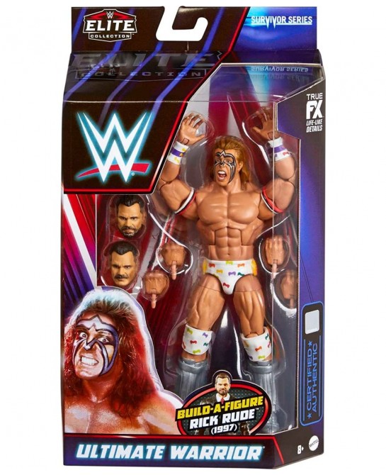 WWE Ultimate Warrior Survivor Series Elite Collection Action Figure Rick Rude Build-A-Figure Parts Collectible Gift for Ages ...