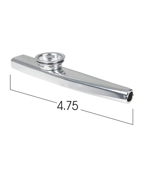 4.75 Inch Metal Kazoo - Set of 3 - Fun Humming Musical Instrument for Kids and Adults - Durable Music Toys - Cool Birthday Fa...