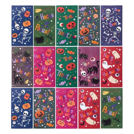 72 pcs Halloween Paper Candy Bags 9 Design in Trick or Treat Bags for Halloween Event Party Favor Supplies Halloween Snacks B...