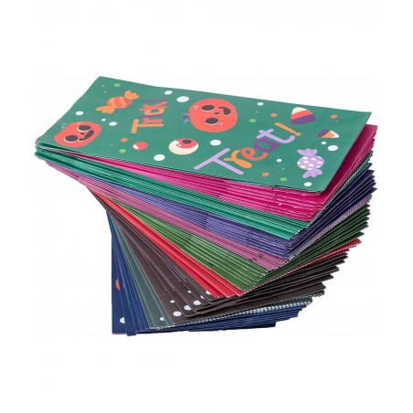 72 pcs Halloween Paper Candy Bags 9 Design in Trick or Treat Bags for Halloween Event Party Favor Supplies Halloween Snacks B...