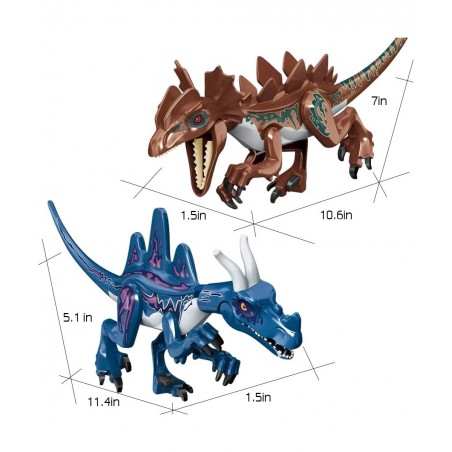Jurassic Dinosaur Variants Velociraptor & Mutant Dinosaurs Animal World Attack City Police Station Building Sets Advent Calen...