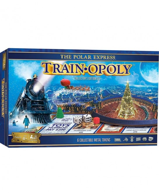 Opoly Board Games - The Polar Express Train Opoly - Officially Licensed Board Games for Adults Kids & Family $47.15 Board Games