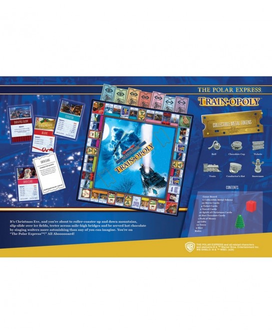 Opoly Board Games - The Polar Express Train Opoly - Officially Licensed Board Games for Adults Kids & Family $47.15 Board Games