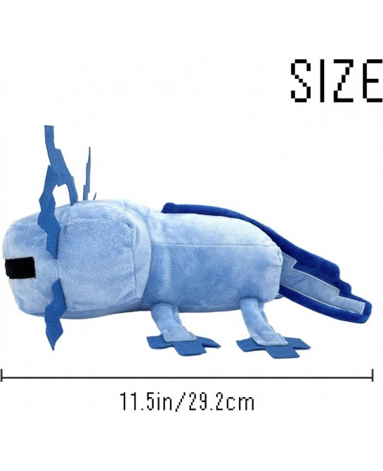 Blue Axolot Plush Plush Stuffed Toy Soft Throw Pillow Decorations for Video Game Fans Kids Birthday Party Favor Preferred Gif...