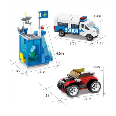 Jurassic Dinosaur Variants Velociraptor & Mutant Dinosaurs Animal World Attack City Police Station Building Sets Advent Calen...