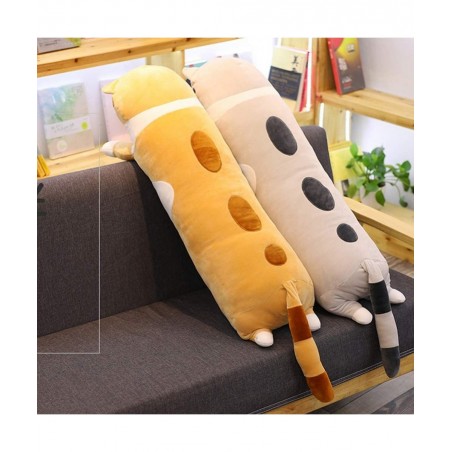 Cute Long Cat Plush Pillow 19.7 inch Soft Stuffed Kitten Pillow Doll Toy (Brown) $27.46 Kids' Plush Toy Pillows