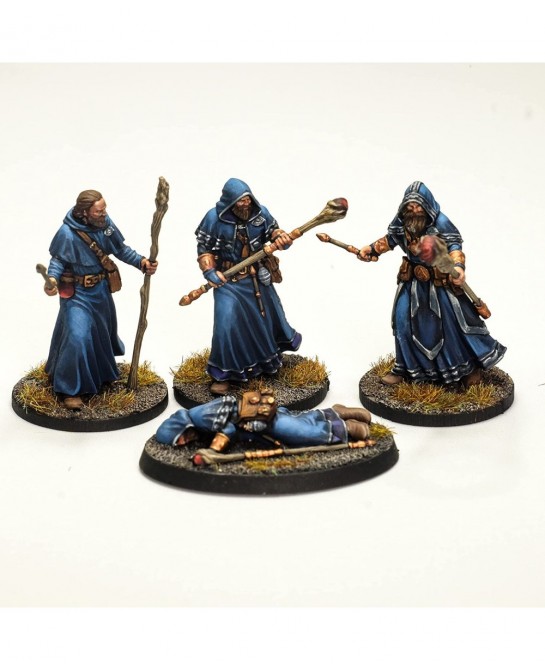 Grinning Gargoyle - Adventurer 4 Pack - 28mm Resin Tabletop Fantasy RPG Miniatures - Paintable Player Character Figures with ...