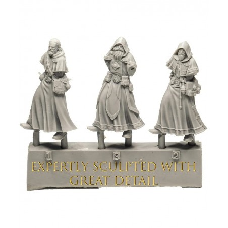 Grinning Gargoyle - Adventurer 4 Pack - 28mm Resin Tabletop Fantasy RPG Miniatures - Paintable Player Character Figures with ...