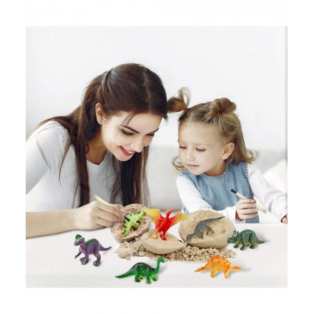 Dinosaur Eggs Excavation Dig Kit - Dinosaur Toys for Kids - Break Open 12 Dinosaur Eggs and Discover 12 Cute Dinosaurs - Arch...
