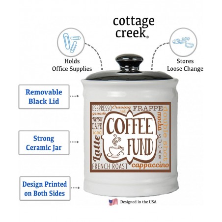 Coffee Fund Piggy Bank Candy Jar Coffee Money Jar Coffee Gifts $49.83 Kids' Money Banks