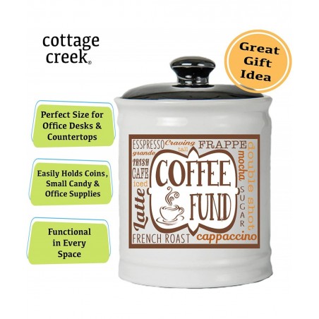 Coffee Fund Piggy Bank Candy Jar Coffee Money Jar Coffee Gifts $49.83 Kids' Money Banks