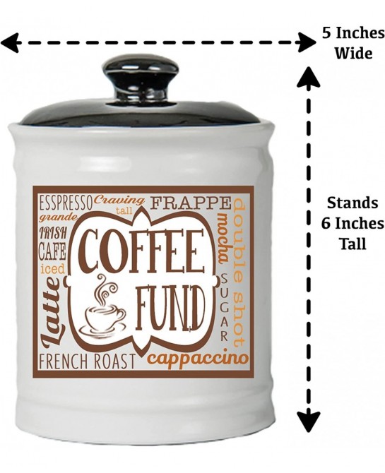 Coffee Fund Piggy Bank Candy Jar Coffee Money Jar Coffee Gifts $49.83 Kids' Money Banks