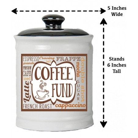 Coffee Fund Piggy Bank Candy Jar Coffee Money Jar Coffee Gifts $49.83 Kids' Money Banks