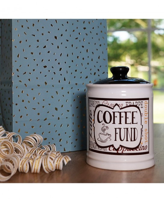 Coffee Fund Piggy Bank Candy Jar Coffee Money Jar Coffee Gifts $49.83 Kids' Money Banks