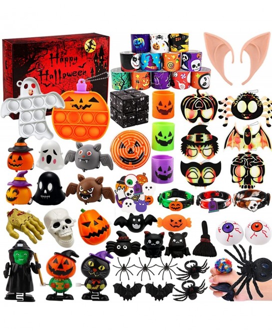 Halloween Party Favors Toys for Kids Halloween Fidget Toys Packs Halloween Party Gift Goodie Bag Fillers Stuffers Treasure Bo...