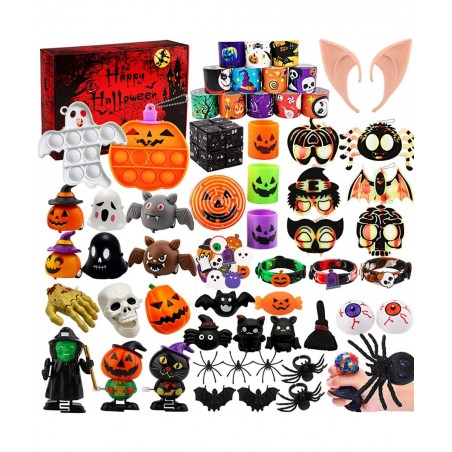 Halloween Party Favors Toys for Kids Halloween Fidget Toys Packs Halloween Party Gift Goodie Bag Fillers Stuffers Treasure Bo...