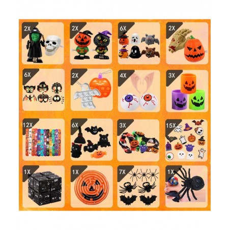 Halloween Party Favors Toys for Kids Halloween Fidget Toys Packs Halloween Party Gift Goodie Bag Fillers Stuffers Treasure Bo...