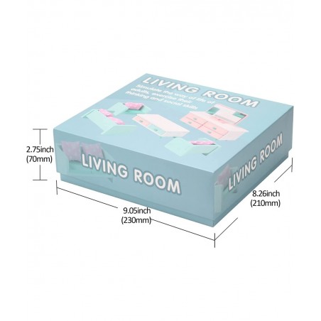 Living Room Pretend Wooden Toys with Dollhouse Playset Decoration Accessories for Kids Intellectual Education Gift(LT227) $23...