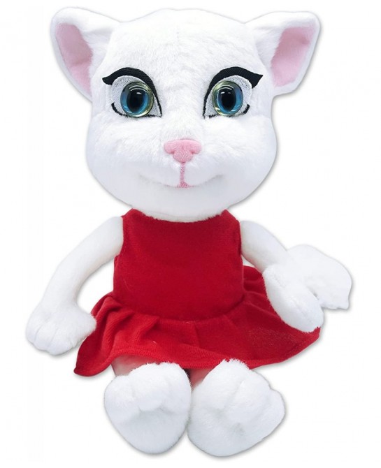 Official Talking Tom & Friends 10 Inch Angela Plush Toy with Interactive Talkback & App Sounds Features | an Original Fun & E...