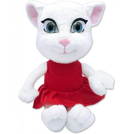Official Talking Tom & Friends 10 Inch Angela Plush Toy with Interactive Talkback & App Sounds Features | an Original Fun & E...