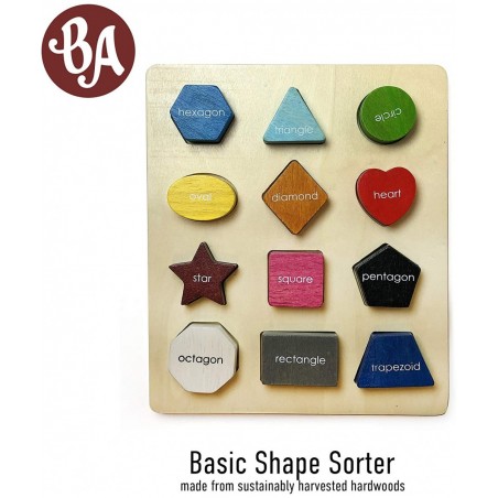 Basic Shape Sorter Toys 12-Piece Educational Puzzle for Preschool-Aged Children $18.67 Early Development & Activity Toys