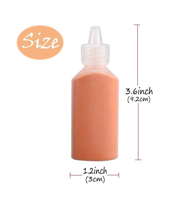 12 PCS Art Sand 1.25oz Bottles DIY Arts and Crafts Kit Scenic Sand for Kids' Arts & Crafts Terrarium Sand Play DIY Drawing Sa...