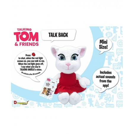 Official Talking Tom & Friends 10 Inch Angela Plush Toy with Interactive Talkback & App Sounds Features | an Original Fun & E...
