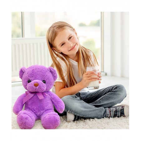 12 Pack Teddy Bears Stuffed Animals 12 Inch Teddy Bear Soft Plush Toy with Bow Tie for Kids Girls Birthday Baby Shower Bear F...