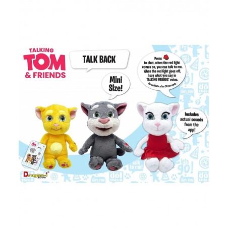 Official Talking Tom & Friends 10 Inch Angela Plush Toy with Interactive Talkback & App Sounds Features | an Original Fun & E...